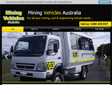 Tablet Screenshot of miningvehicles.com.au